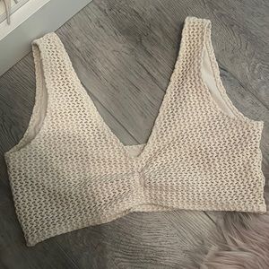 Crotcheted Montce bikini kim top size large